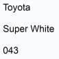 Preview: Toyota, Super White, 043.